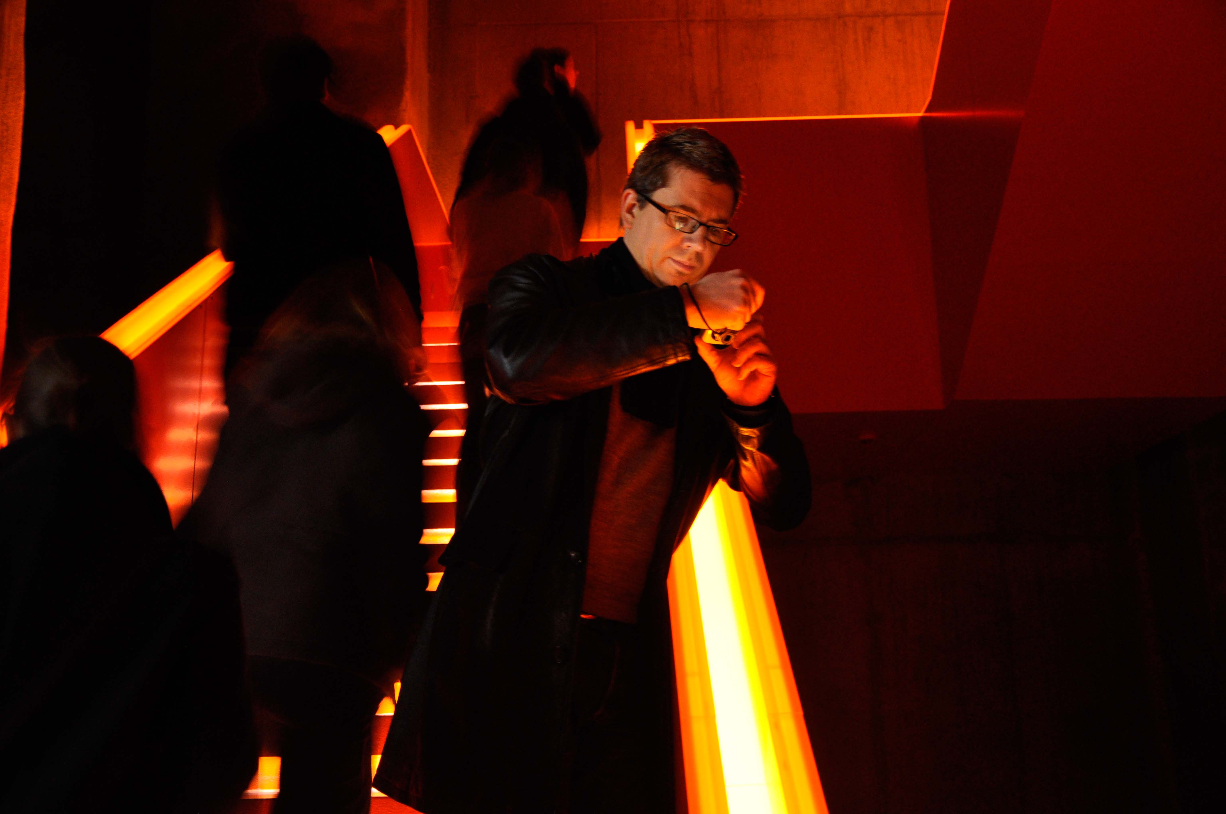 Till Treppe am Eingang Ruhrmuseum Zollverein Essen